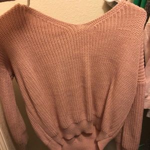 Pink sweater
